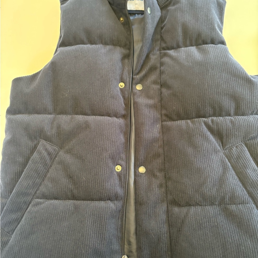 Old Navy Navy Blue Puffer Vest